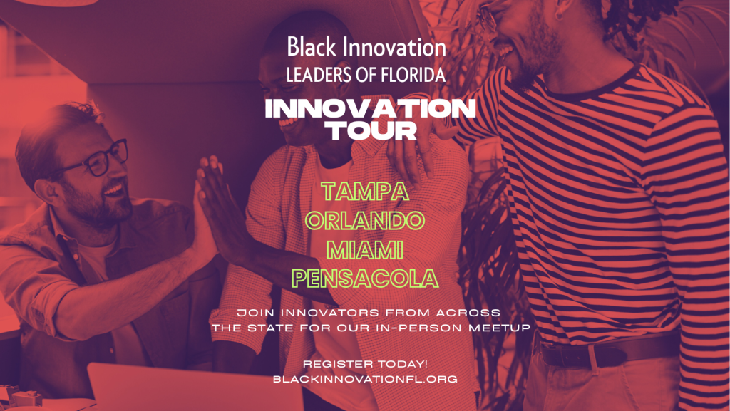 three men in tech shown for the black innovation leaders of Florida tour in Tampa Orlando Miami Pensacola
