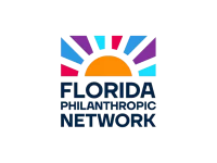 Logo of Florida Philanthropic Network with a stylized sun and colorful rays above the text.